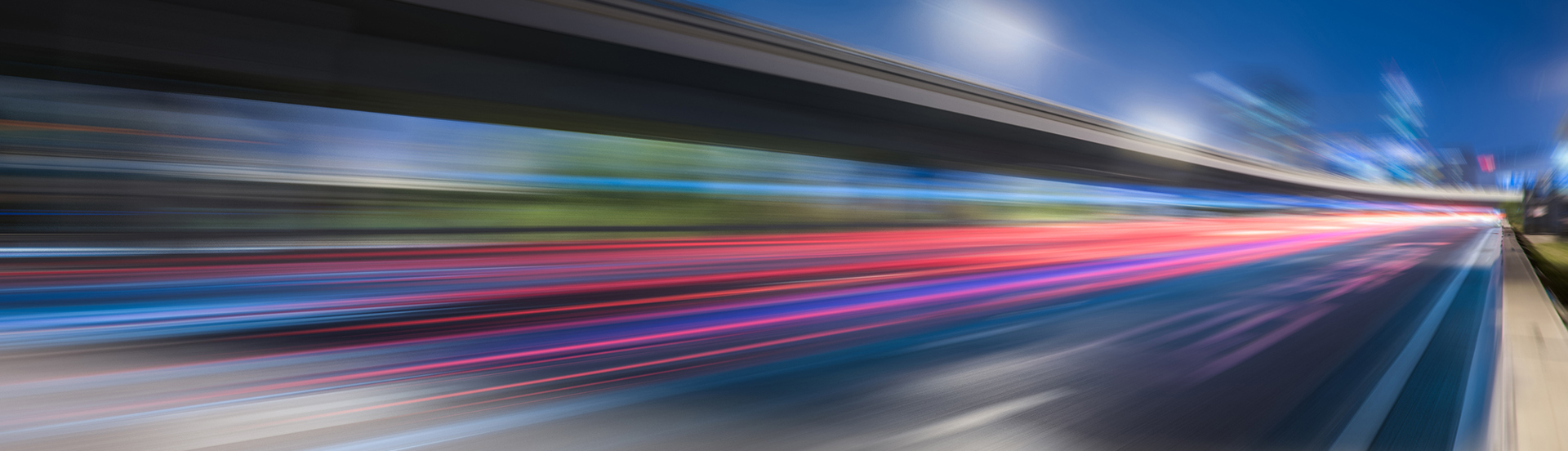 Blurred Traffic Light Trails Road